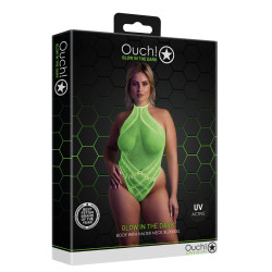 Ouch! Glow Body Filet Dos nu Vert Fluo